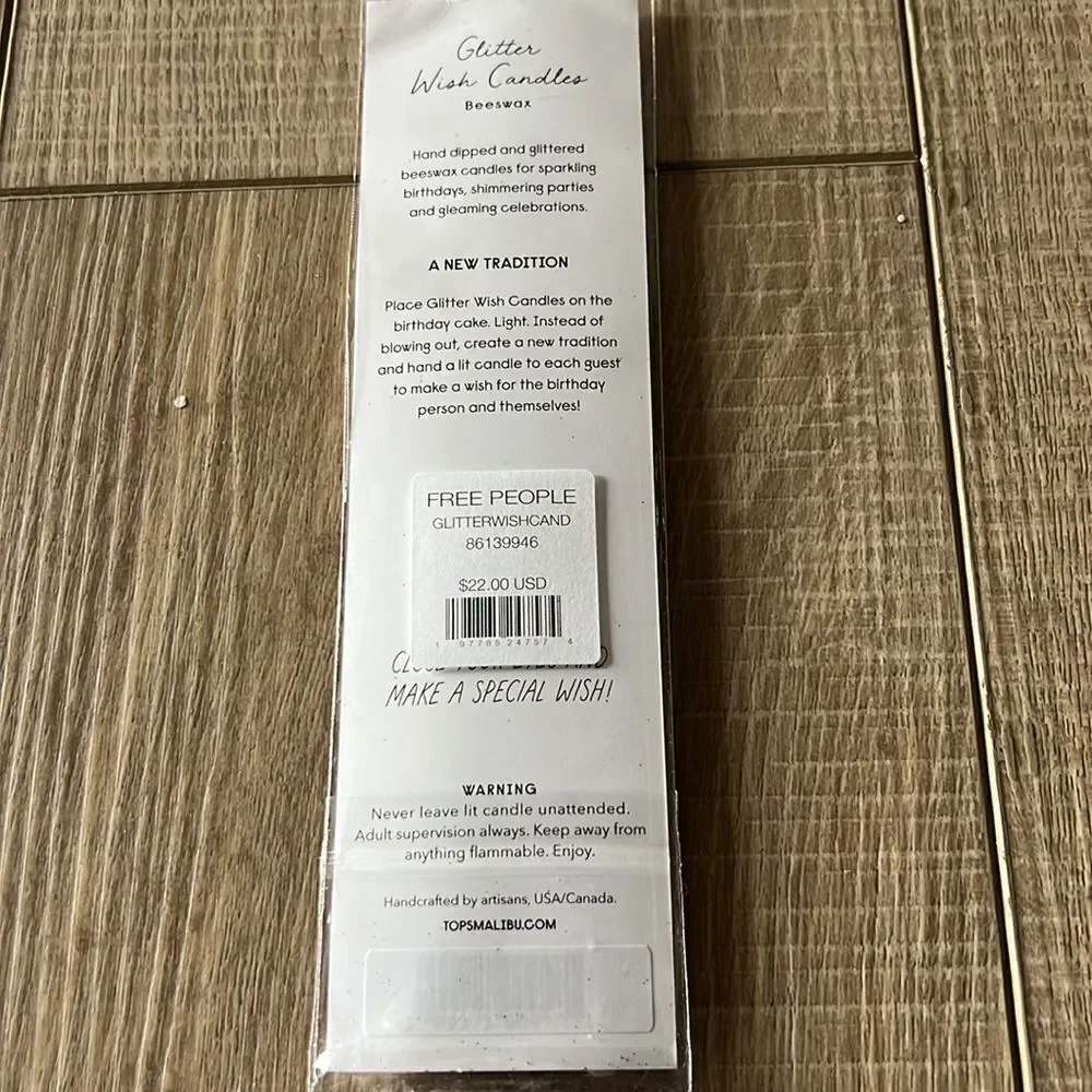 Free People Glitter Wish Candles, 6